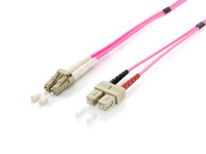 EU Product - Patchkabel LC->SC 10.00m Multimode  Duplex OM4 violett Polybeutel thumbnail