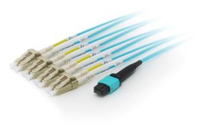 EU Product - Patchkabel MTP->LC   7.00m  8Faser M/M     OM4  t�rkis Polybeutel thumbnail