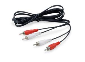 EU Product - Audiokabel 2xRCA->2xRCA  St/St           2.50m schwarz Polybeutel thumbnail