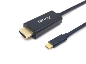 133411 EQUIP 133411 USB-C to HDMI Cable; M/M; 1.0m; 4K/30Hz; ABS Shell.