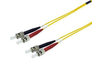 EU Product - Patchkabel ST->ST  3.00m Singlemode Duplex OS2    gelb Polybeutel thumbnail