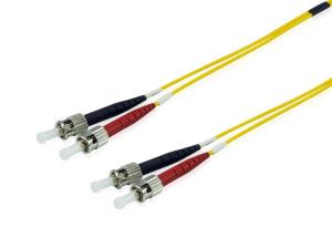 EU Product - Patchkabel ST->ST  1.00m Singlemode Duplex OS2    gelb Polybeutel thumbnail