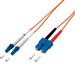 EU Product - Patchkabel LC->SC  2.00m Multimode  Duplex OM1  orange Polybeutel thumbnail