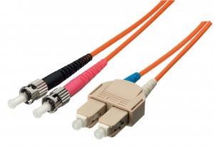 EU Product - Patchkabel ST->SC  3.00m Singlemode Duplex OS2    gelb Polybeutel thumbnail