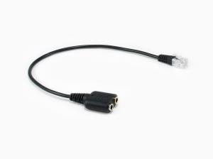 147944 EQUIP Telefonkabel RJ9 auf 2x 3.5mm Klinke fr Headset 25cm