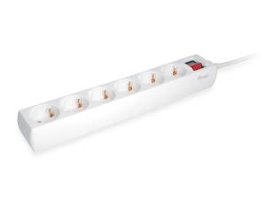 EU Product - Steckdosenleiste 6xSchuko+Switch->St.90�CL ws.    Pla. thumbnail