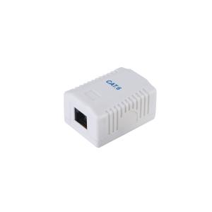 EU Product - Aufputzdose Cat6  1-Port    RJ45 UTP       RAL 9010 ws Polybeutel thumbnail