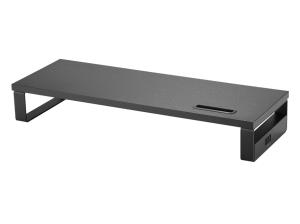 EU Product - Monitortischerh�hung 3xUSB2.0/Handyhalter 15Kg schwarz retail thumbnail