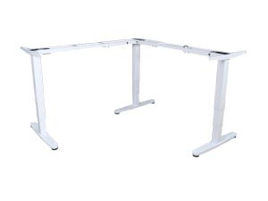 EU Product - Schreibtischgestell Triple Motor elek. 150Kg L-Form ws lite Retail