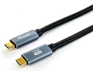 EU Product - Kabel USB-C3.2->C Gen2 4K  PD100W St/St  3.00m schwarz thumbnail