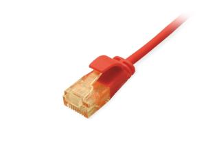 EU Product - Patchkabel Cat6A SlimFlex U/UTP 2.00m rot  LSZH 2xRJ45 Polybeutel thumbnail