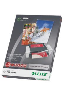 74900000 A3 UDT iLAM 2 x 175 Micron Pouch 100Pk thumbnail