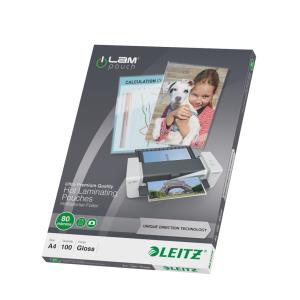 74780000 A4 UDT iLAM 2 x 80 Micron Pouch 100Pk thumbnail