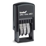 Trodat Printy 4810 Self Inking Budget Mini Date Stamp Black Ink - 70169