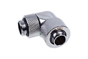 Eiszapfen 13/10mm Threaded Rotatable 90 Degree G1 / 4 Fitting - Chrome thumbnail