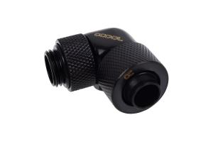 Eiszapfen 13/10mm Threaded Rotatable 90 Degree G1 / 4 Fitting - Black thumbnail