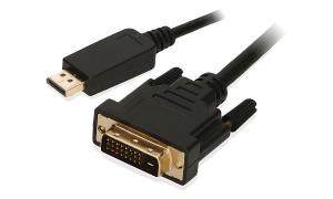 CAB0021A 2-POWER 2-Power CAB0021A video cable adapter 1 m DisplayPort DVI-D Black                                                                                      
