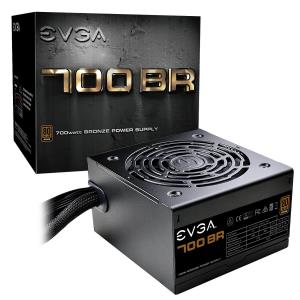 100-BR-0700-K1 EVGA PS 100-BR-0700-K1 700 BR 700W 80+BRONZE 12V PCIE 120mm Long SleeveBearing