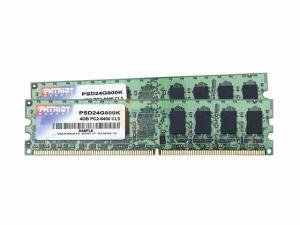 PSD24G800K PATRIOT MEMORY Patriot Memory 4GB DDR2 PC6400 DC Kit memory module 2 x 2 GB 800 MHz                                                                                  