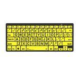 XLPrint Bluetooth Black on Yellow UK PC Keyboard thumbnail