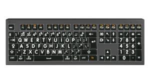 XLPrint ASTRA2 MAC White on Black UK Keyboard thumbnail