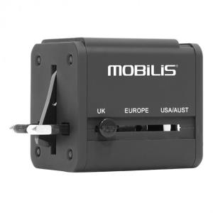 Charge your smartphone and tablet simultaneously while traveling with this 155-country compatible adapter and converter. It also has two USB ports. thumbnail