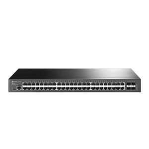 TL-SG3452X TP-LINK JetStream 48-Port Gigabit L2+ Managed Switch with 4 10GE SFP+ Slots - Managed - L2+ - Gigabit Ethernet (10/100/1000) - Rack mounting - 1U