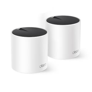 DECO X55(2-PACK) TP-LINK AX3000 - White - Internal - Mesh router - Dual-band (2.4 GHz / 5 GHz) - Wi-Fi 6 (802.11ax) - 802.11a - 802.11b - 802.11g - Wi-Fi 4 (802.11n) - Wi-Fi 5 (802.11ac) - Wi-Fi 6 (802.11ax)
