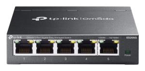 ES205G TP-LINK (ES205G) Omada 5-Port Gigabit Easy Managed Switch, 5x GB Ports, Metal Casing