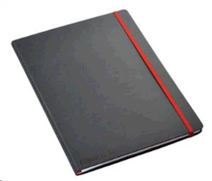 400038675 BLACKNRED Black n Red A4 Casebound Hard Cover Journal Ruled 144 Pages Black/Red - 400038675