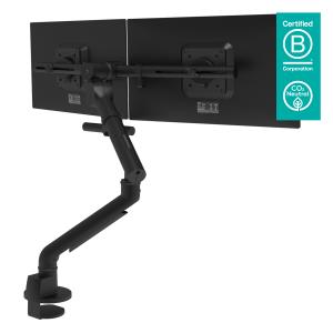 48.643 DATAFLEX Viewgo Pro Black Dual monitor arm