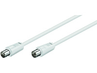 COAX015W MICROCONNECT Coax M-F 1.5m White 75 Ohm
