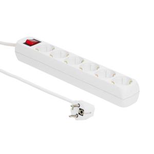 EU Product - 6-wy Schuko Socke 1.8M Whie