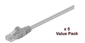 EU Product - U/UP C5e 15M Grey 5 Pck thumbnail