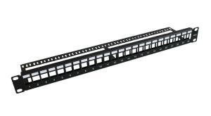 PP-004BLANK MICROCONNECT 19in Blank Patch Panel, 24port,1u Metal,                                                            