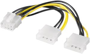 PI02015 MICROCONNECT Internal PC Power supply cable