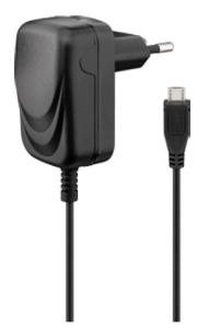 PETRAVEL10 MICROCONNECT Eu travelcharger MicroUSB 1A 1,5meter cable. (100-240V AC) Output Voltage: DC 5,0V. Output current: max. 1A