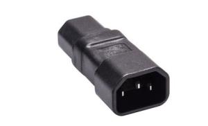 PEA1415 MICROCONNECT Power Adapter C14 to C15 IEC 320 C14 - IEC320 C15 15 Amps & 250 Volts, Black