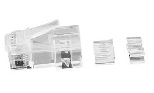 KON511-50 MICROCONNECT Modular Plug CAT6a Plug 8P8C Unshielded, 50pcs in one bag with Insertion Aid, For Stranded & Solid cable