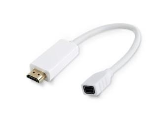 HDMMDP MICROCONNECT Active Adapter Mini  DisplayPort (Mini DP) female  to HDMI Cable length, 10cm white Resolution : 1920 x 1200 x 60 Hz