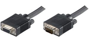 FullHD SVGA HD15 Extension 10m Extension cable, Black Resolution : 1920 x 1080p, Double Shielded thumbnail