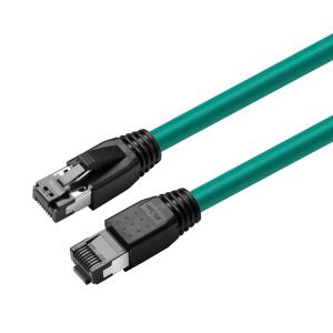 MC-SFTP8005G MICROCONNECT CAT8.1 S/FTP 0,50m Green LSZH  Shielded Network Cable, AWG  24