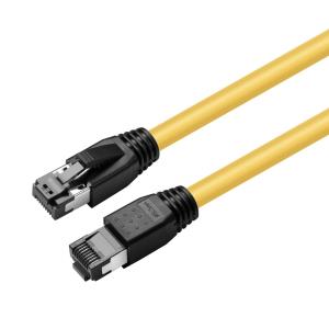 MC-SFTP8010Y MICROCONNECT CAT8.1 S/FTP 10m Yellow LSZH  Shielded Network Cable, AWG  24