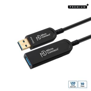 Premium Optic fiber USB 20m,  3.0 A-A M-F