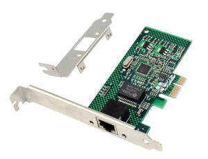 MC-PCIE-82574L MICROCONNECT 1 port RJ45 network card, PCIe Main Chip : Intel 82574 1 GbE  network, Full-height end bracket / Low-profile end bracket