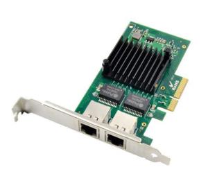 MC-PCIE-I350-T2 MICROCONNECT 2 port RJ45 network card, PCIe Main chip : Intel I350 Intel  I350 Single Dual Gigabit Fiber network card