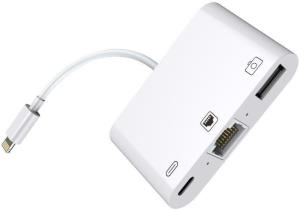 LIGHT-HUB2 MICROCONNECT LIGHTNING HUB - iPhone / iPad Lightning - RJ45 + Power  Adapter with Lightning Connector