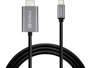136-21 SANDBERG USB-C to HDMI Cable 2M