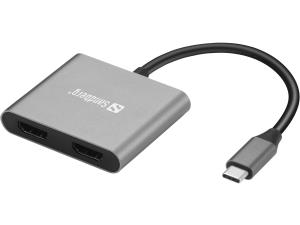 136-44 SANDBERG USB-C Dock 2xHDMI+USB+PD