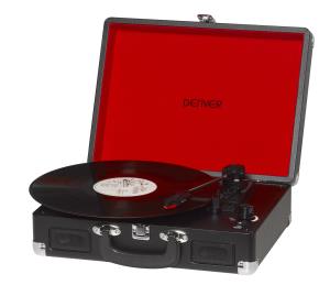 Inter Sales Denver VPL-120BLACK - Black - 33 1/3 45 78 RPM - Rotary - Straight tonearm - 2 W - 230 V